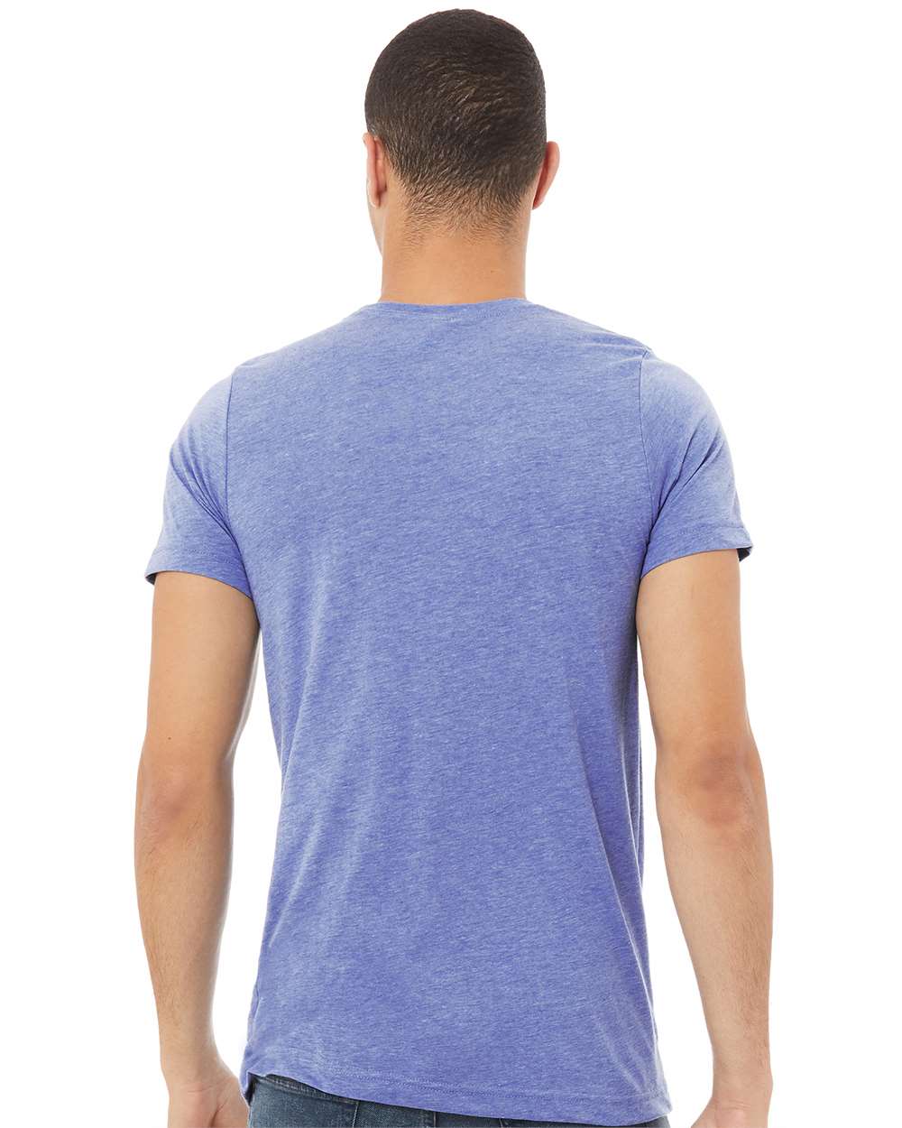 mdl Blue Triblend Color Unisex Triblend Tee
