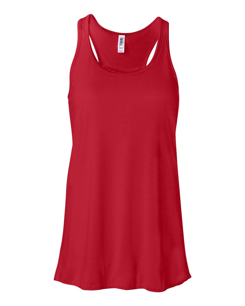 Red Color Women's Flowy Racerback Tank