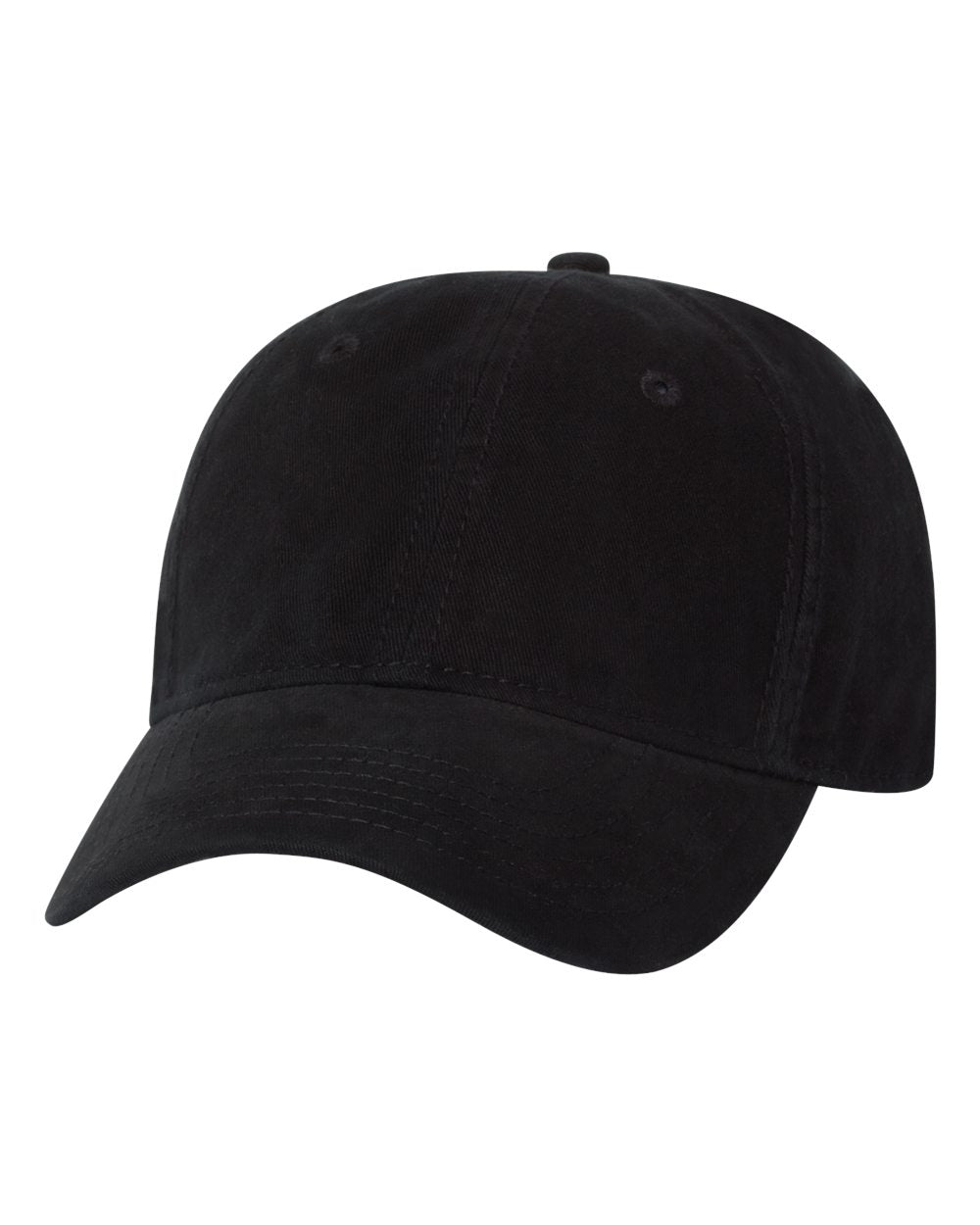 Black Color Sportsman Unstructured Cap