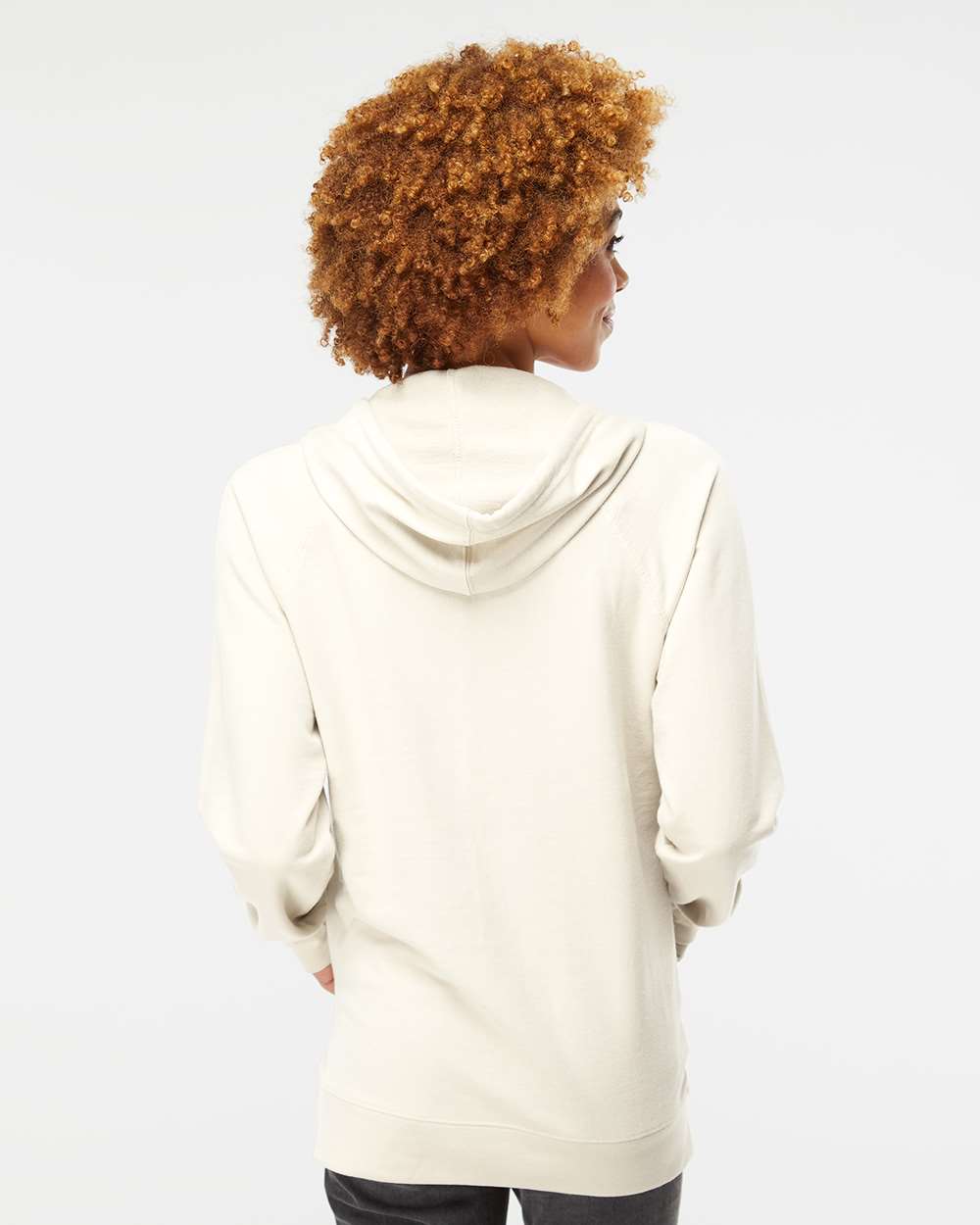 Independent Trading Co. Icon Unisex Lightweight Loopback Terry Hooded Sweatshirt SS1000 #colormdl_Bone