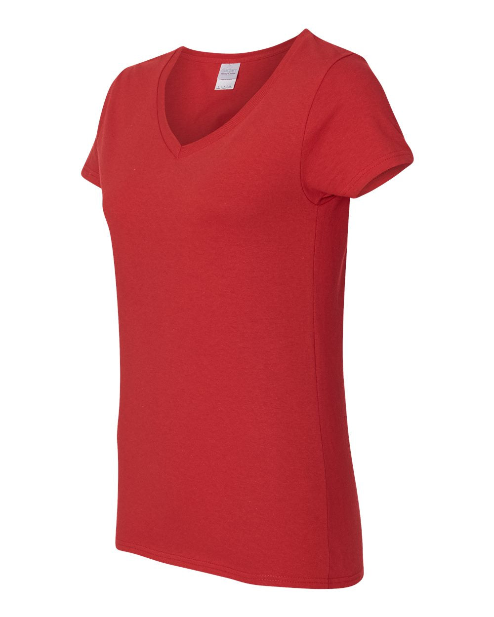 Gildan Heavy Cotton™ Women’s V-Neck T-Shirt 5V00L #color_Red