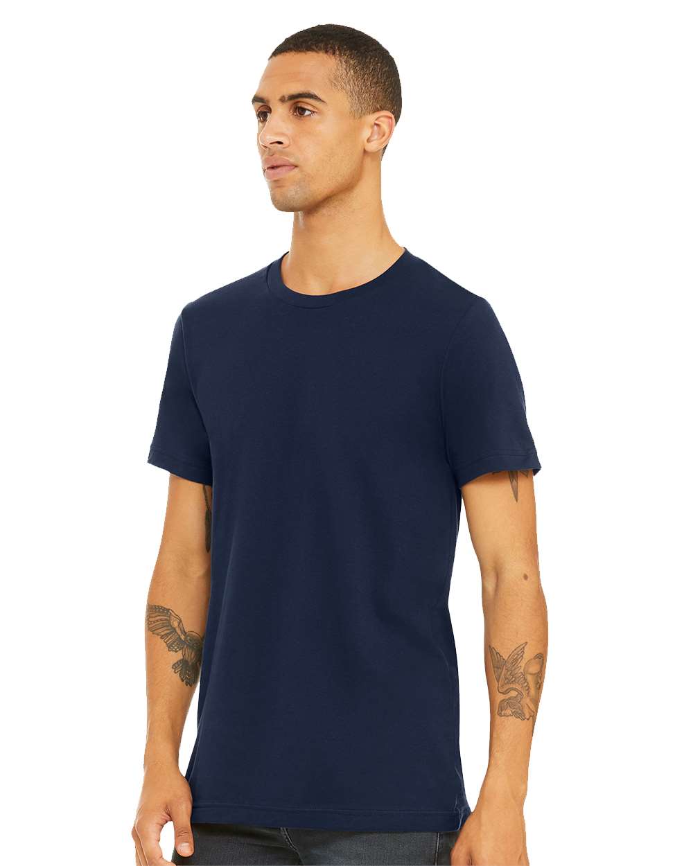 BELLA + CANVAS Unisex Jersey Tee 3001 mdl Navy Color BELLA + CANVAS Unisex Jersey Tee