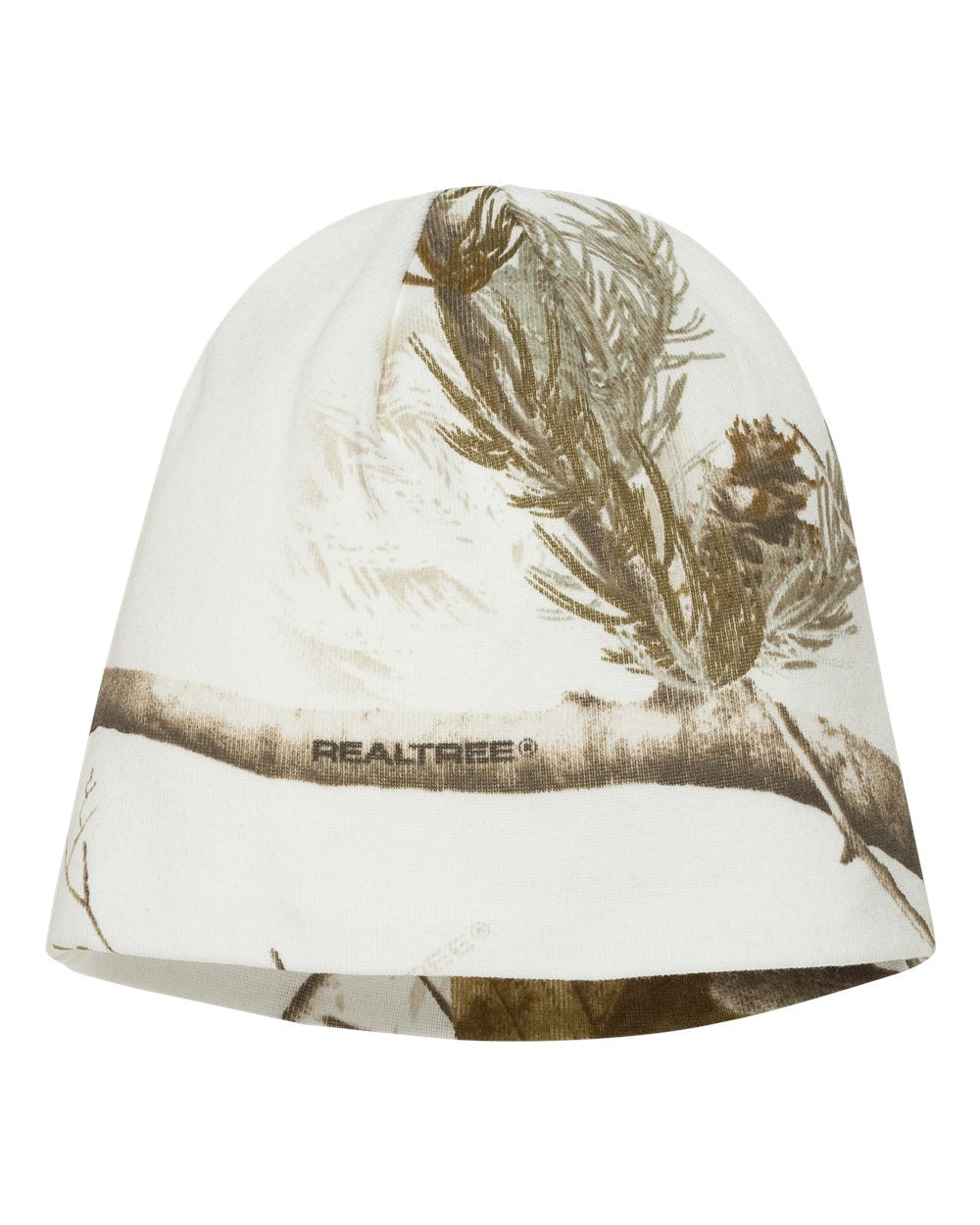 White Realtree AP Color All Purpose Kati 8" Camo Knit Beanie
