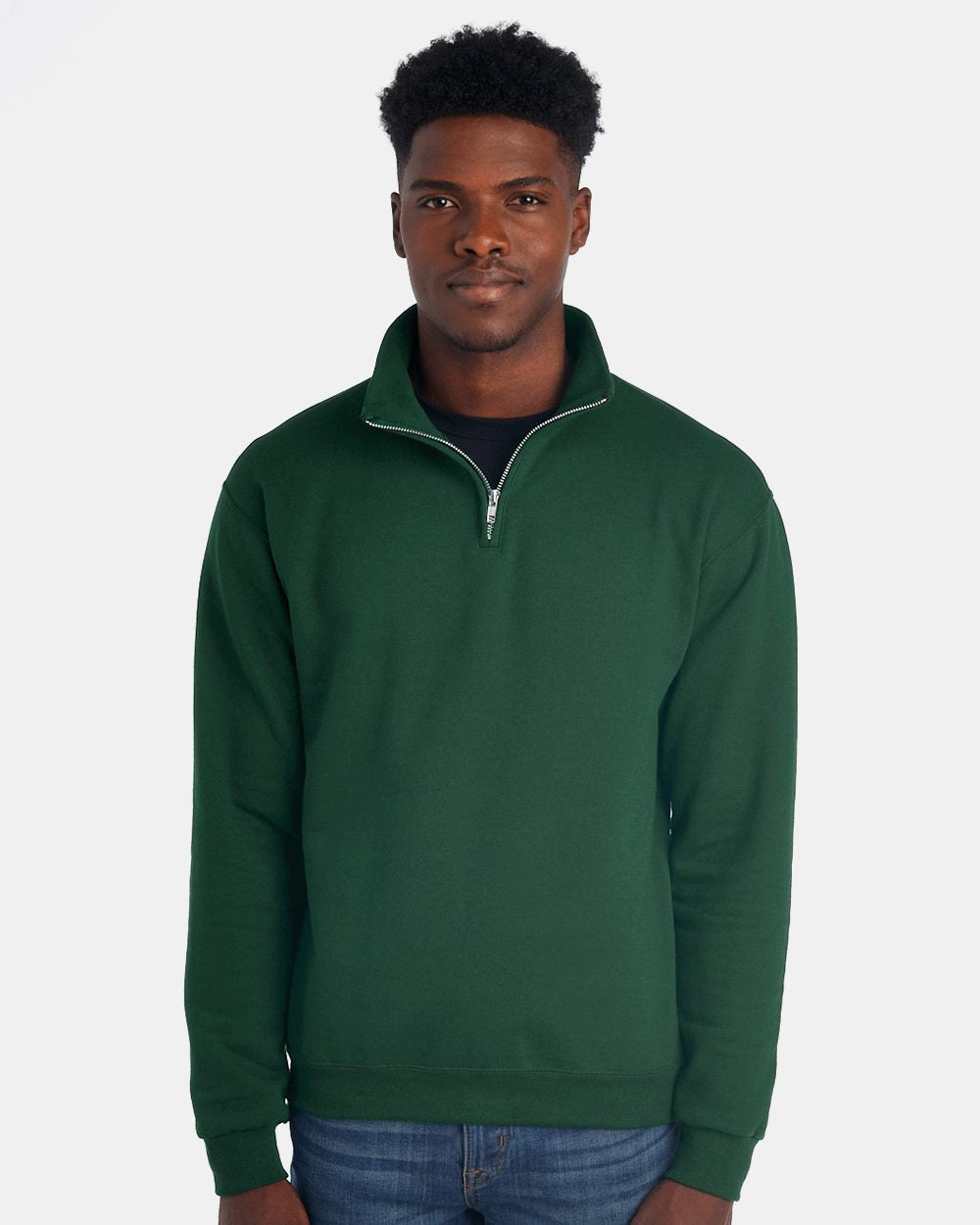 JERZEES Nublend® Cadet Collar Quarter-Zip Sweatshirt 995MR