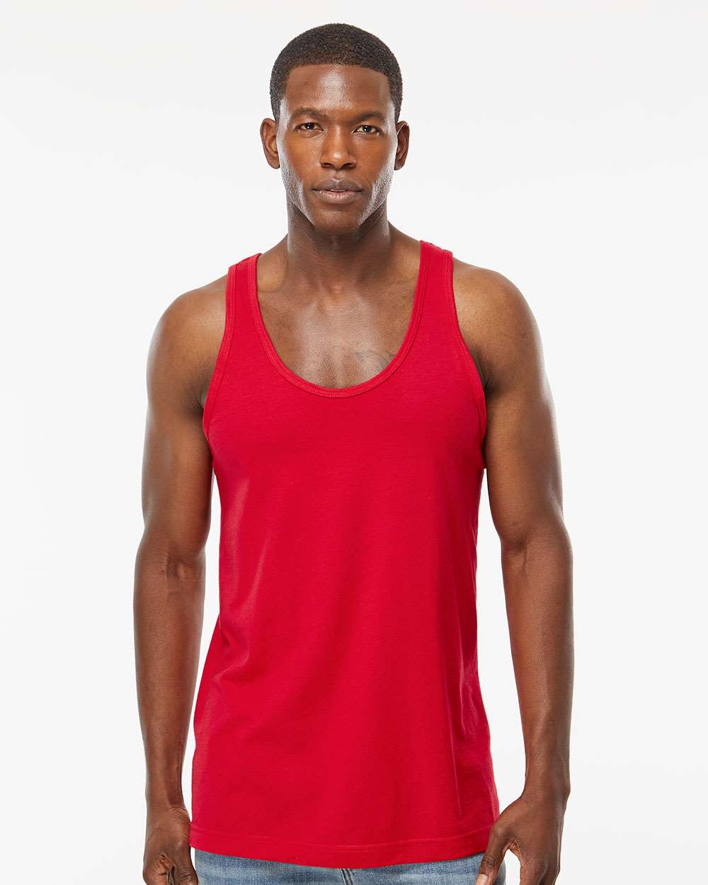 M&O Tank Top 4505 #colormdl_Fine Red