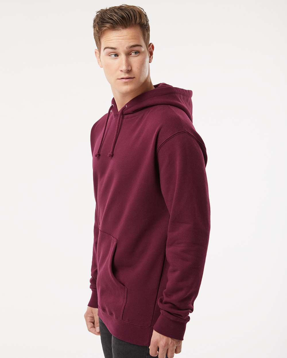 Independent Trading Co. Heavyweight Hooded Sweatshirt IND4000 #colormdl_Maroon