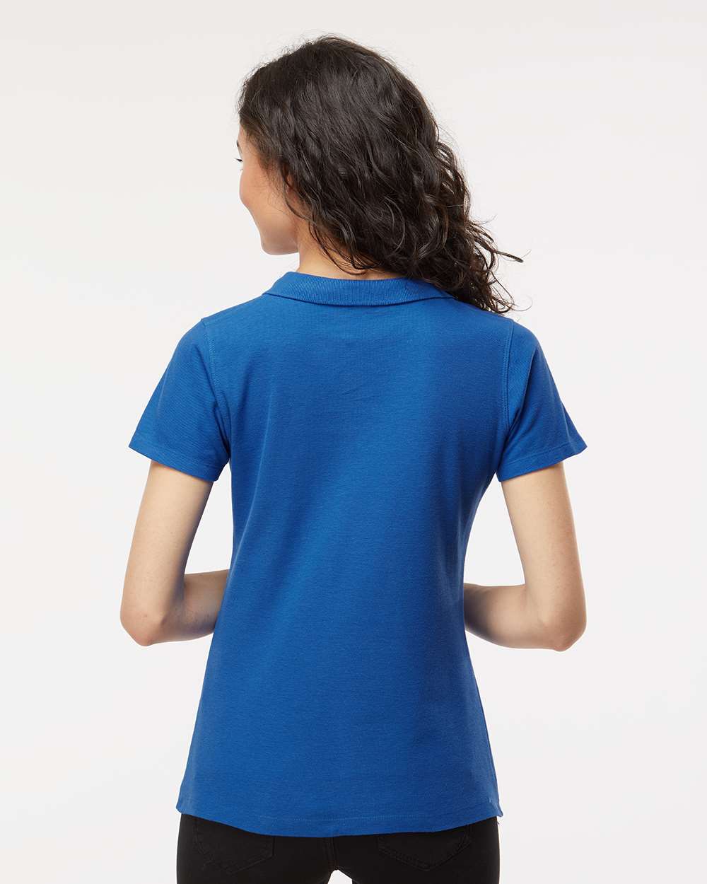 M&O Women's Ringspun Polo 7600 #colormdl_Royal