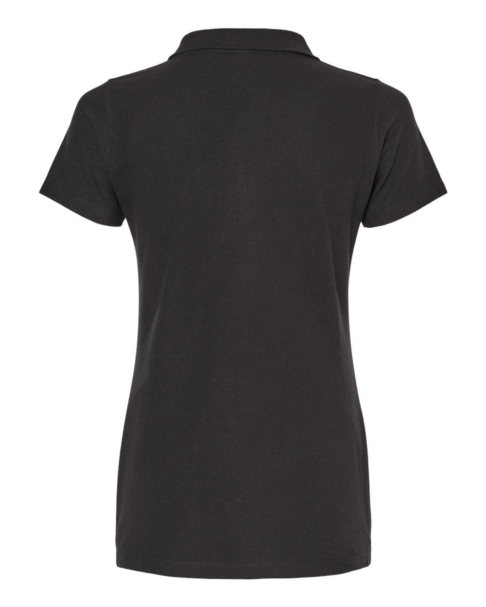 M&O Women's Ringspun Polo 7600 #color_Black