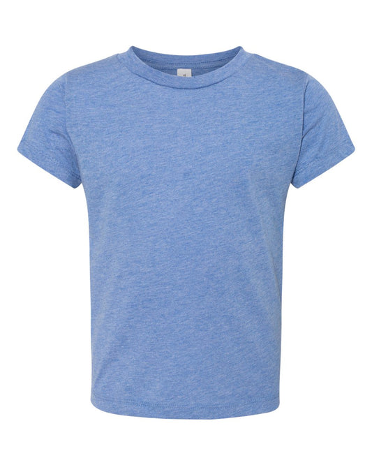 Blue Color Triblend Toddler Triblend Tee