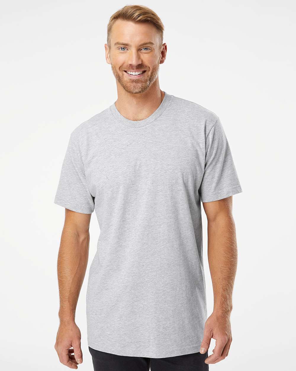 American Apparel 2001 Fine Jersey Tee #colormdl_Heather Grey