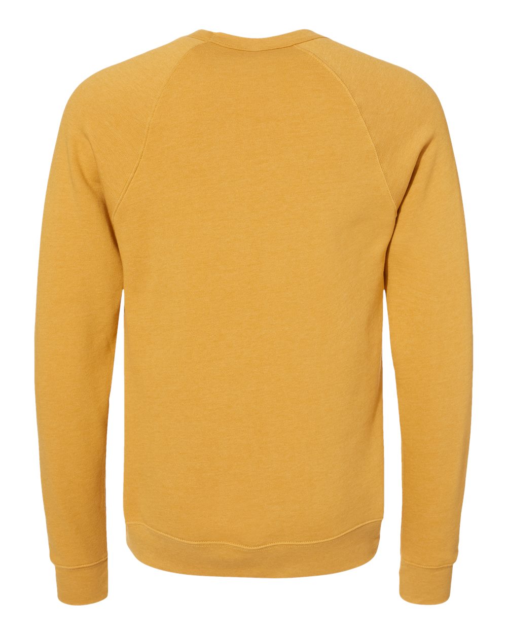 Heather Mustard Color Unisex Sponge Fleece Raglan Crewneck Sweatshirt