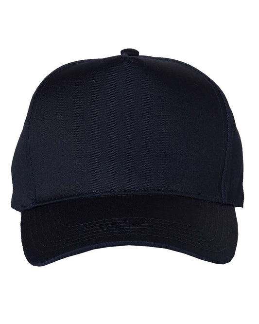 Navy Color Valucap Five-Panel Twill Cap