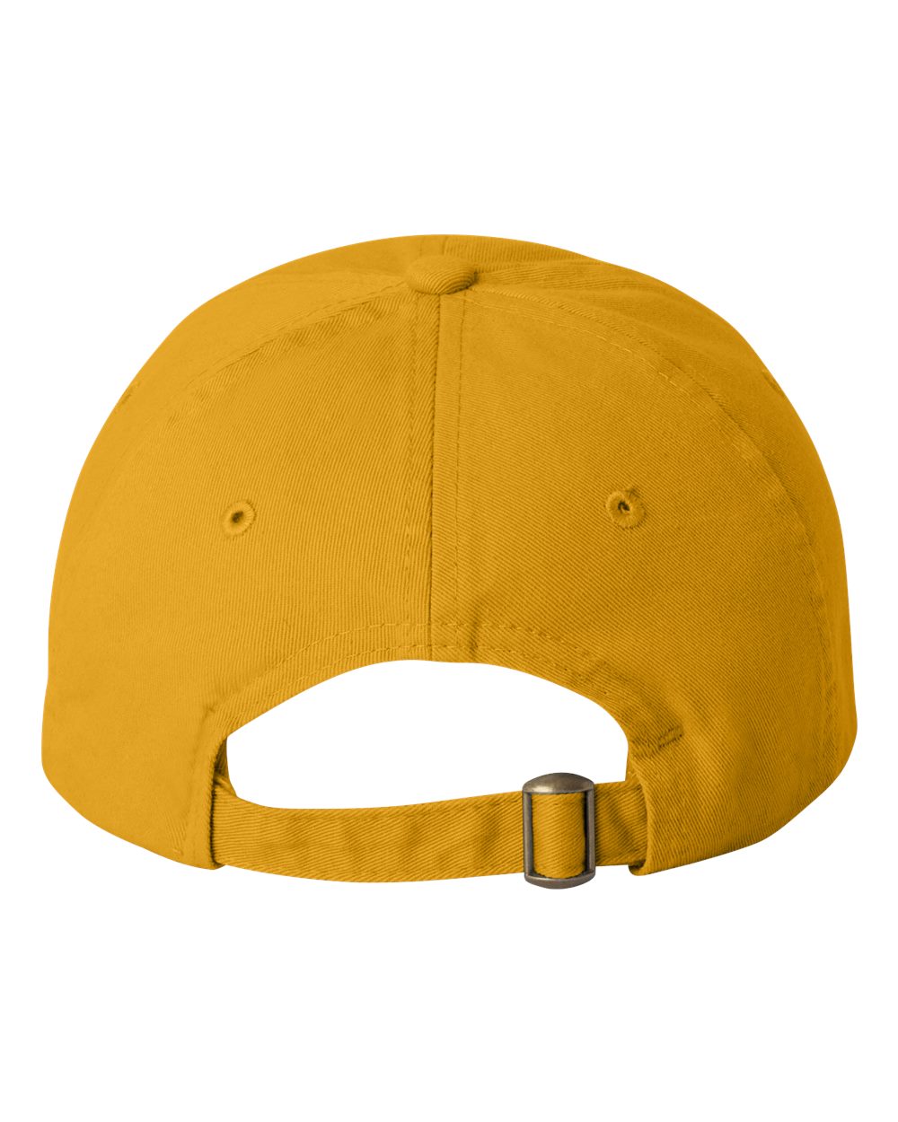 Valucap Adult Bio-Washed Classic Dad’s Cap VC300A Gold Color Adult Bio-Washed Classic Dad’s Cap Back View