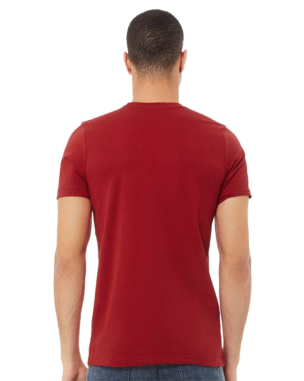 mdl Canvas Red Color BELLA + CANVAS Unisex Jersey Tee