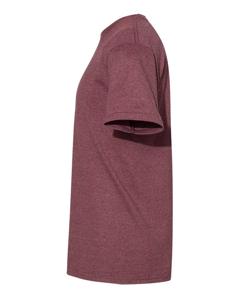 American Apparel 1701 Midweight Cotton Unisex Tee #color_Heather Burgundy