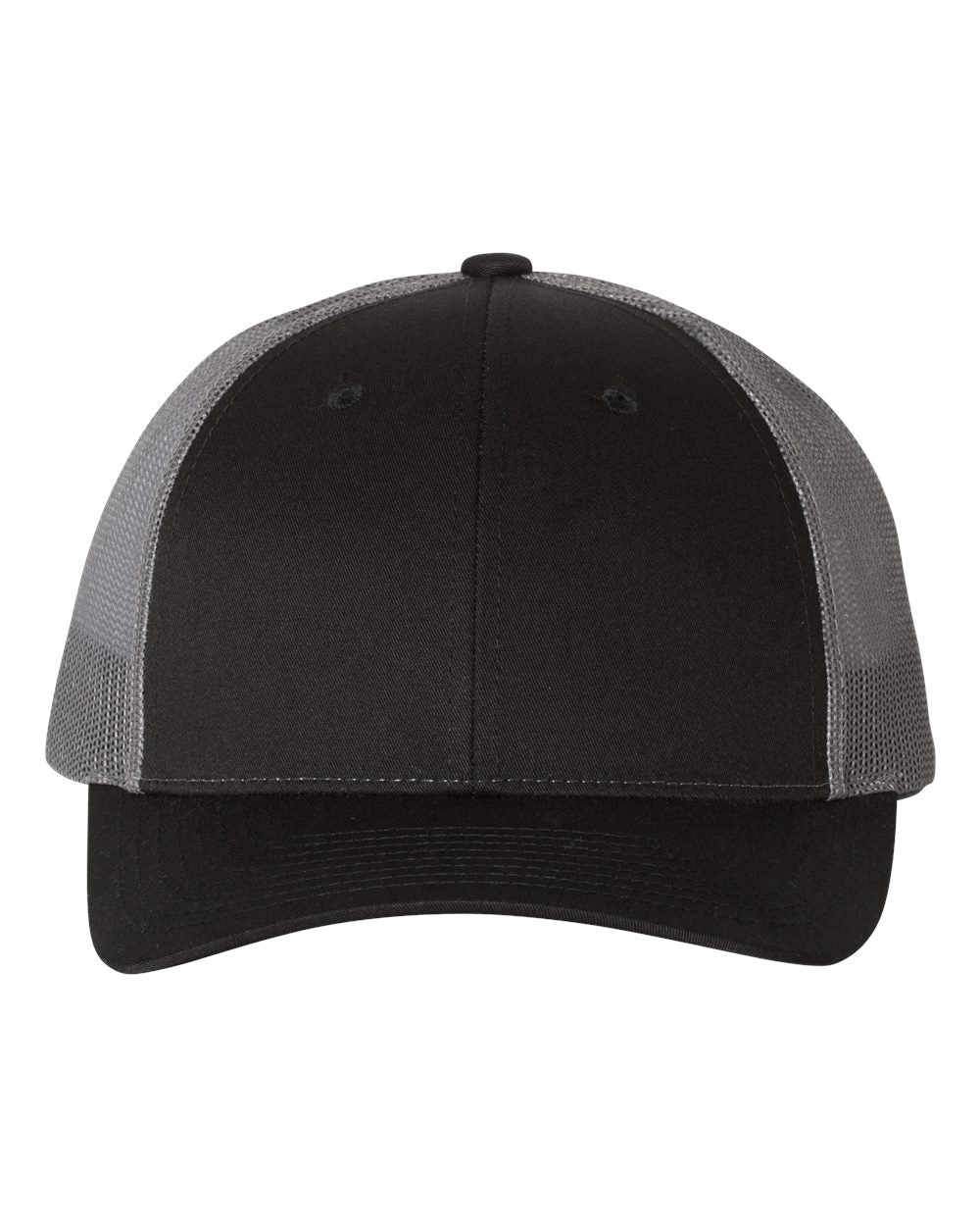 Black and Charcoal Color Richardson Low Pro Trucker Cap