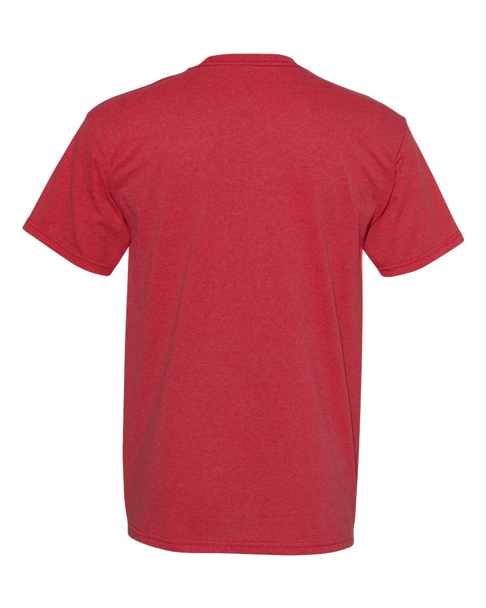American Apparel 1701 Midweight Cotton Unisex Tee #color_Heather Red