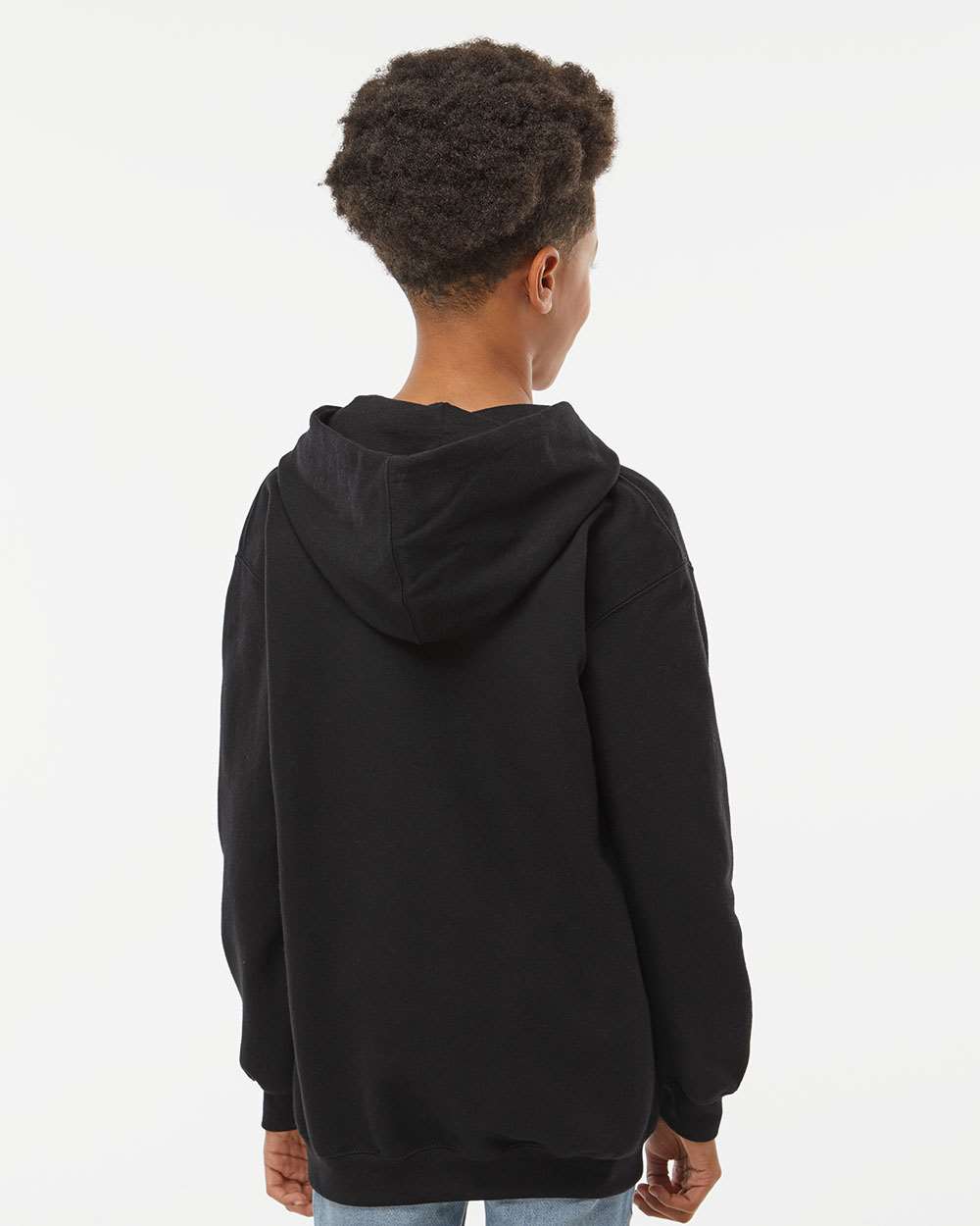 M&O Youth Fleece Pullover Hoodie 3322 #colormdl_Black
