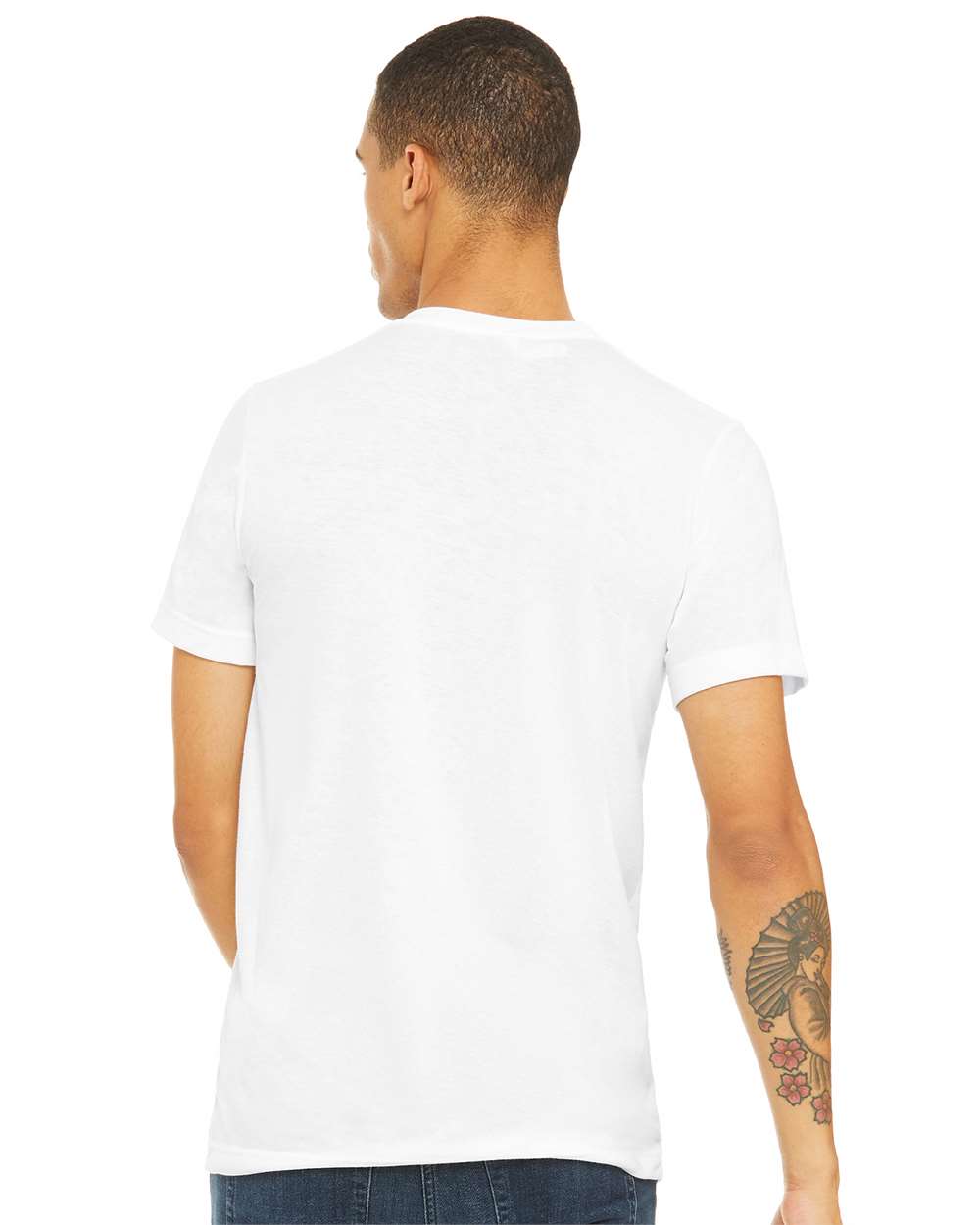 BELLA + CANVAS Unisex Triblend Tee 3413 #colormdl_Solid White Triblend
