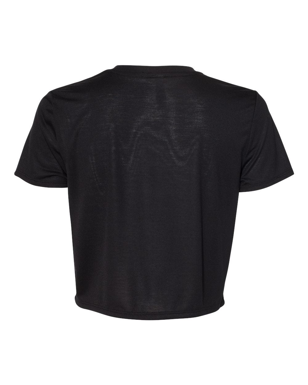 Black Color Women’s Flowy CropTee