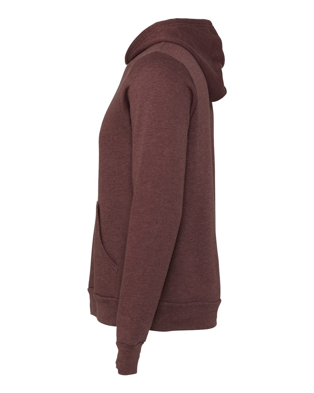 BELLA + CANVAS Unisex Sponge Fleece Hoodie 3719 #color_Heather Maroon