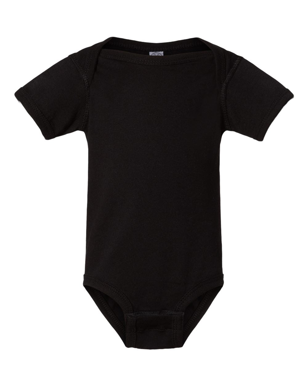 Rabbit Skins Infant Fine Jersey Bodysuit 4424 #color_Black