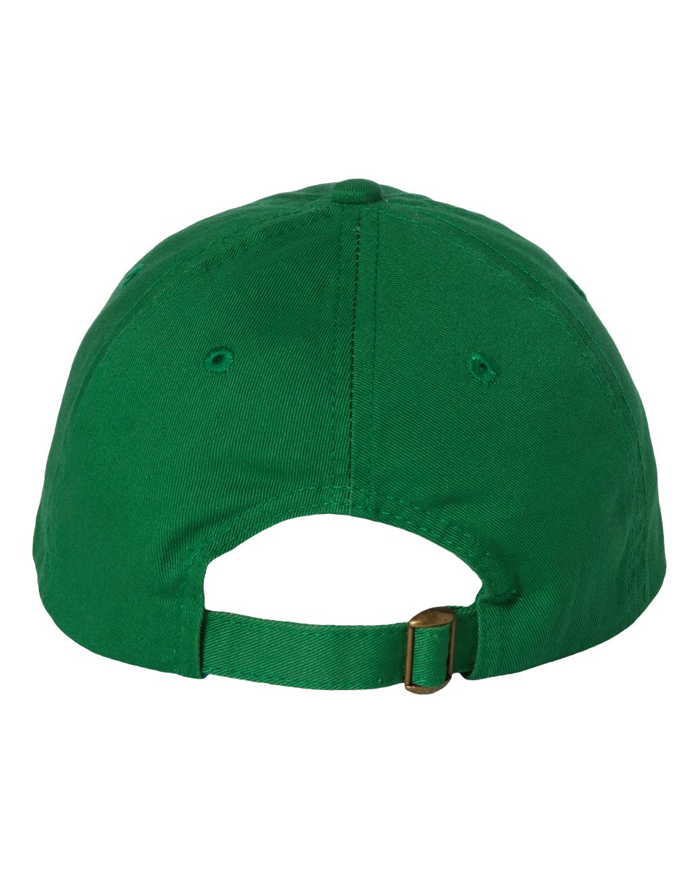 Valucap Adult Bio-Washed Classic Dad’s Cap VC300A Kelly Color Adult Bio-Washed Classic Dad’s Cap Back View
