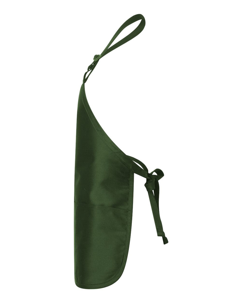 Q-Tees Full-Length Apron with Pouch Pocket Q4250 #color_Forest