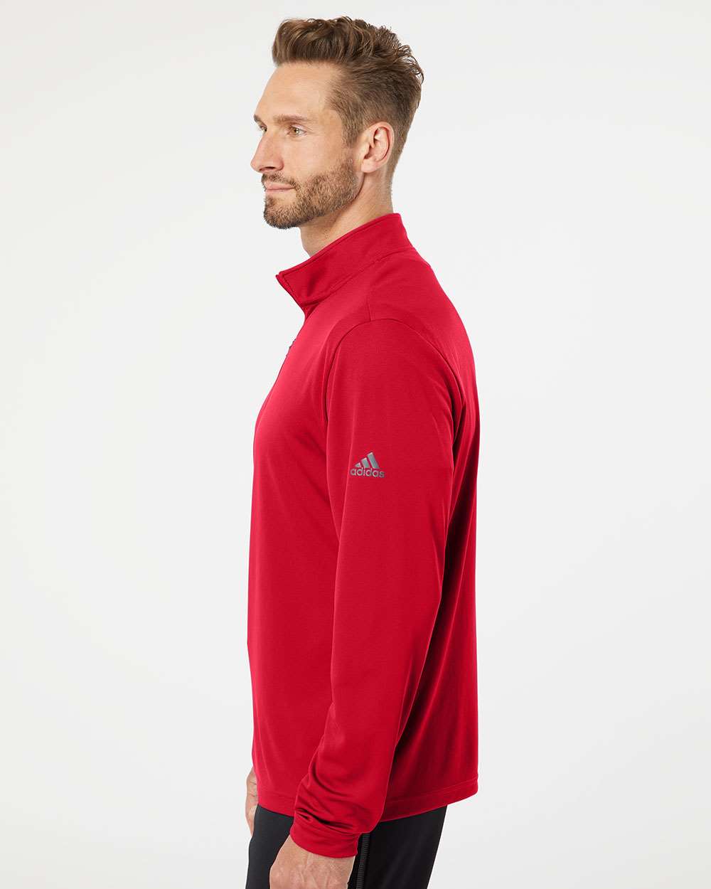 Adidas A401 Lightweight Quarter-Zip Pullover #colormdl_Power Red