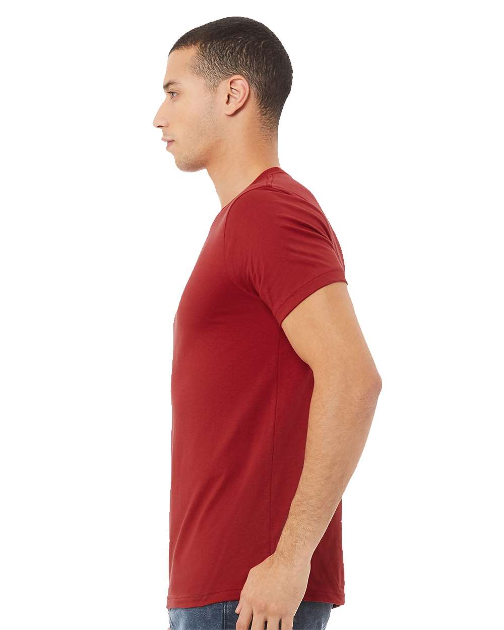 mdl Canvas Red Color BELLA + CANVAS Unisex Jersey Tee