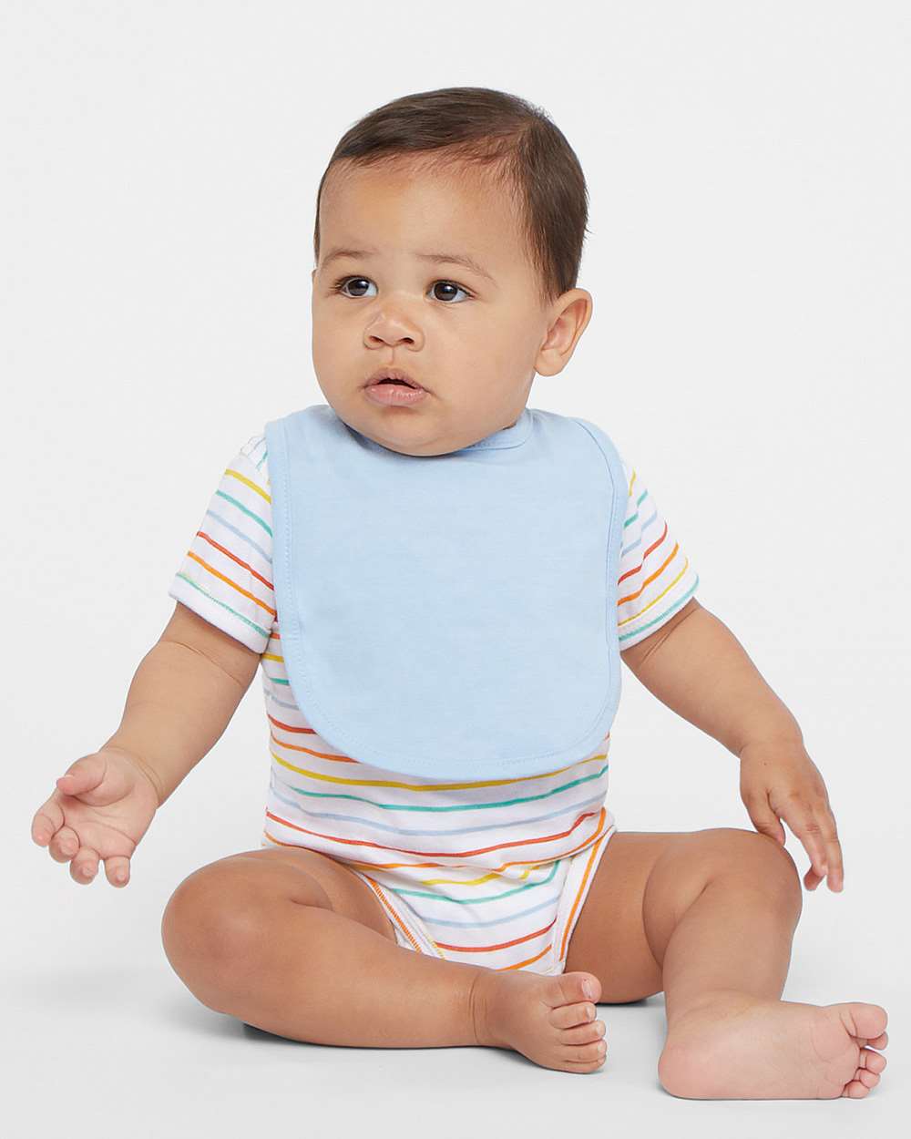Rabbit Skins Infant Premium Jersey Bib 1005 #colormdl_Light Blue