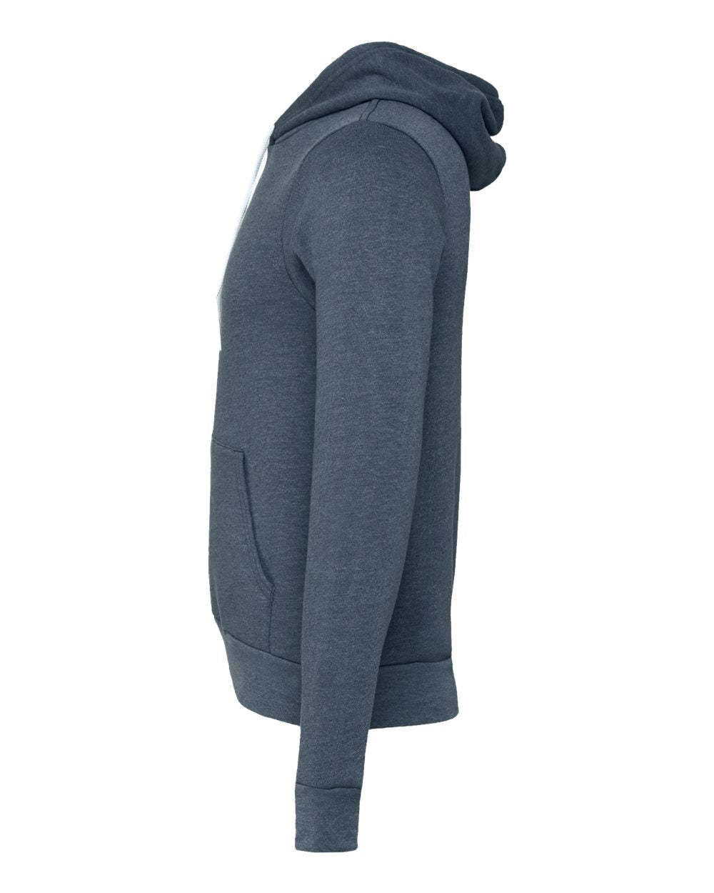 BELLA + CANVAS Unisex Sponge Fleece Hoodie 3719 #color_Heather Navy