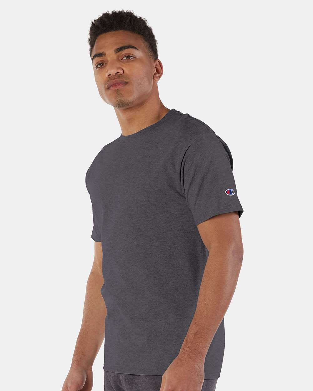Champion Short Sleeve T-Shirt T425 #colormdl_Charcoal Heather