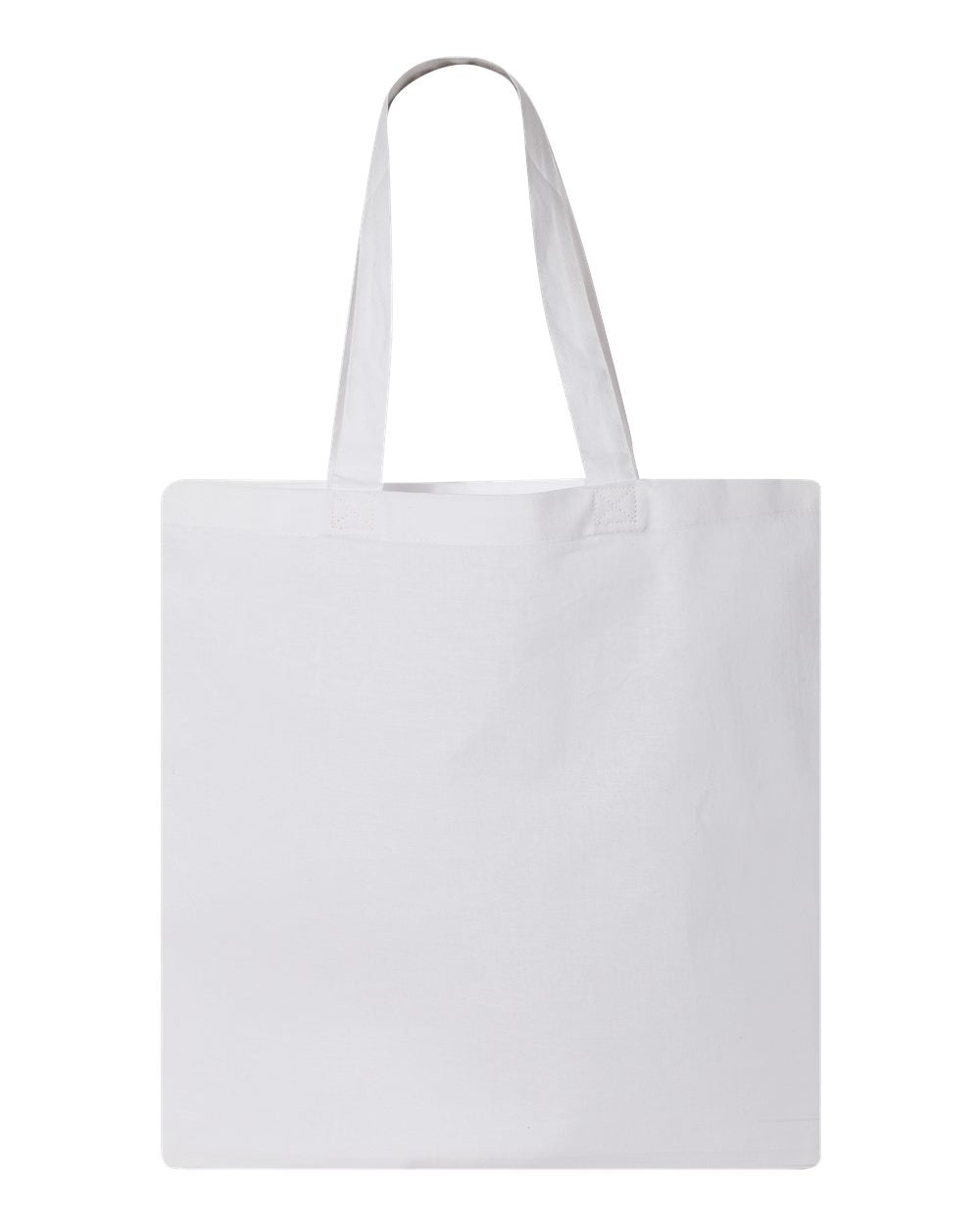 Q-Tees Economical Tote QTB #color_White