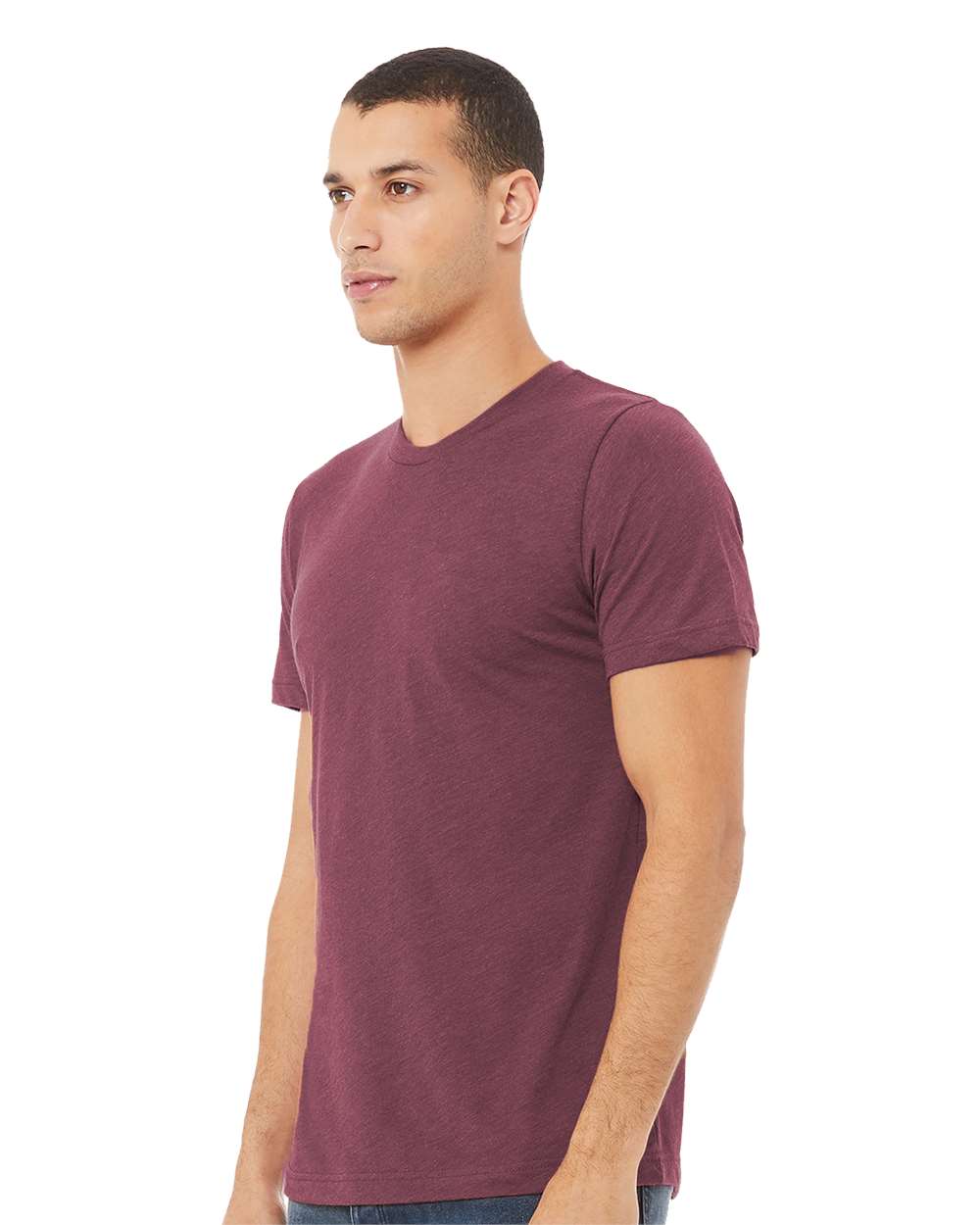 mdl Maroon Triblend Color Unisex Triblend Tee