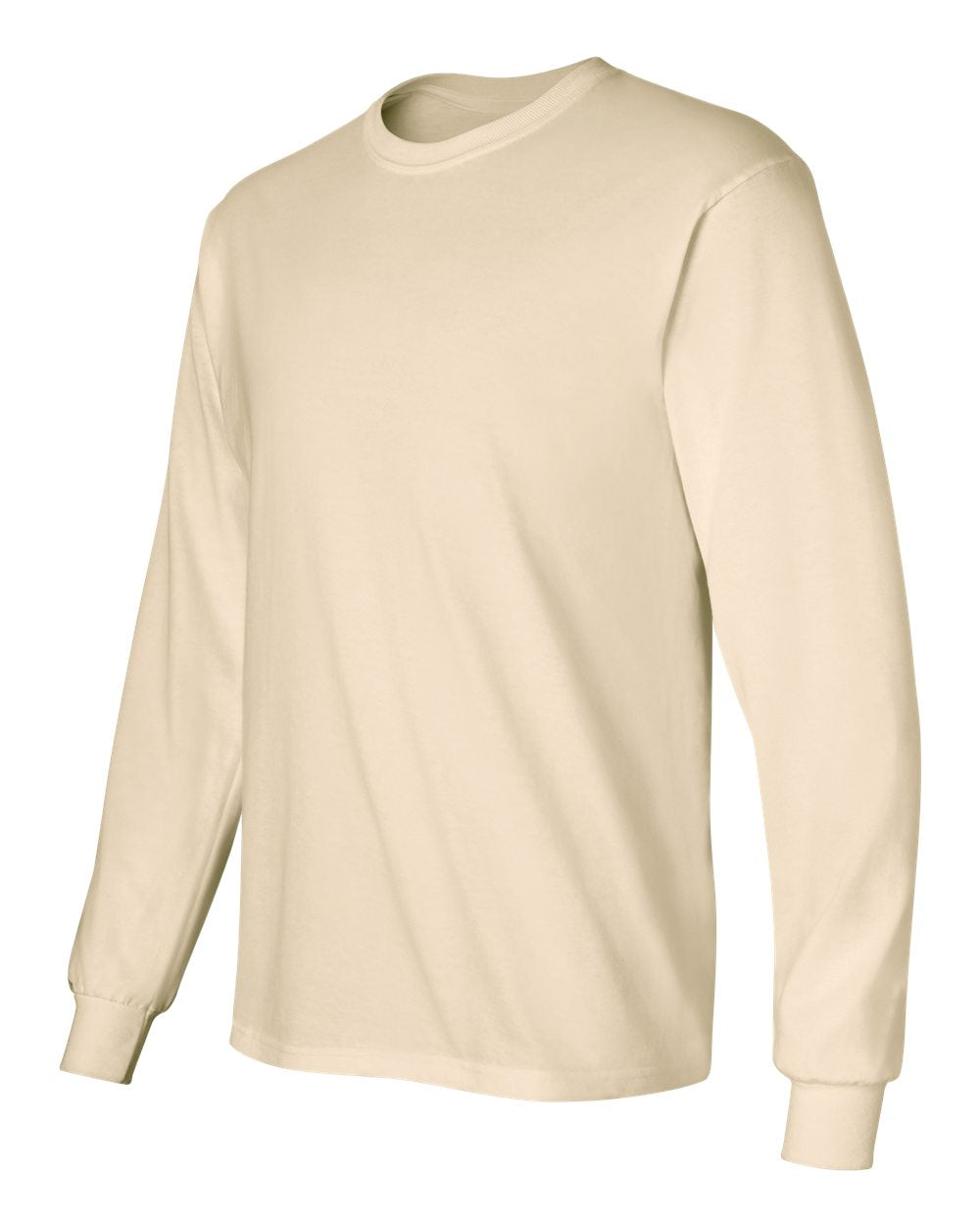 Gildan Ultra Cotton® Long Sleeve T-Shirt 2400 #color_Natural