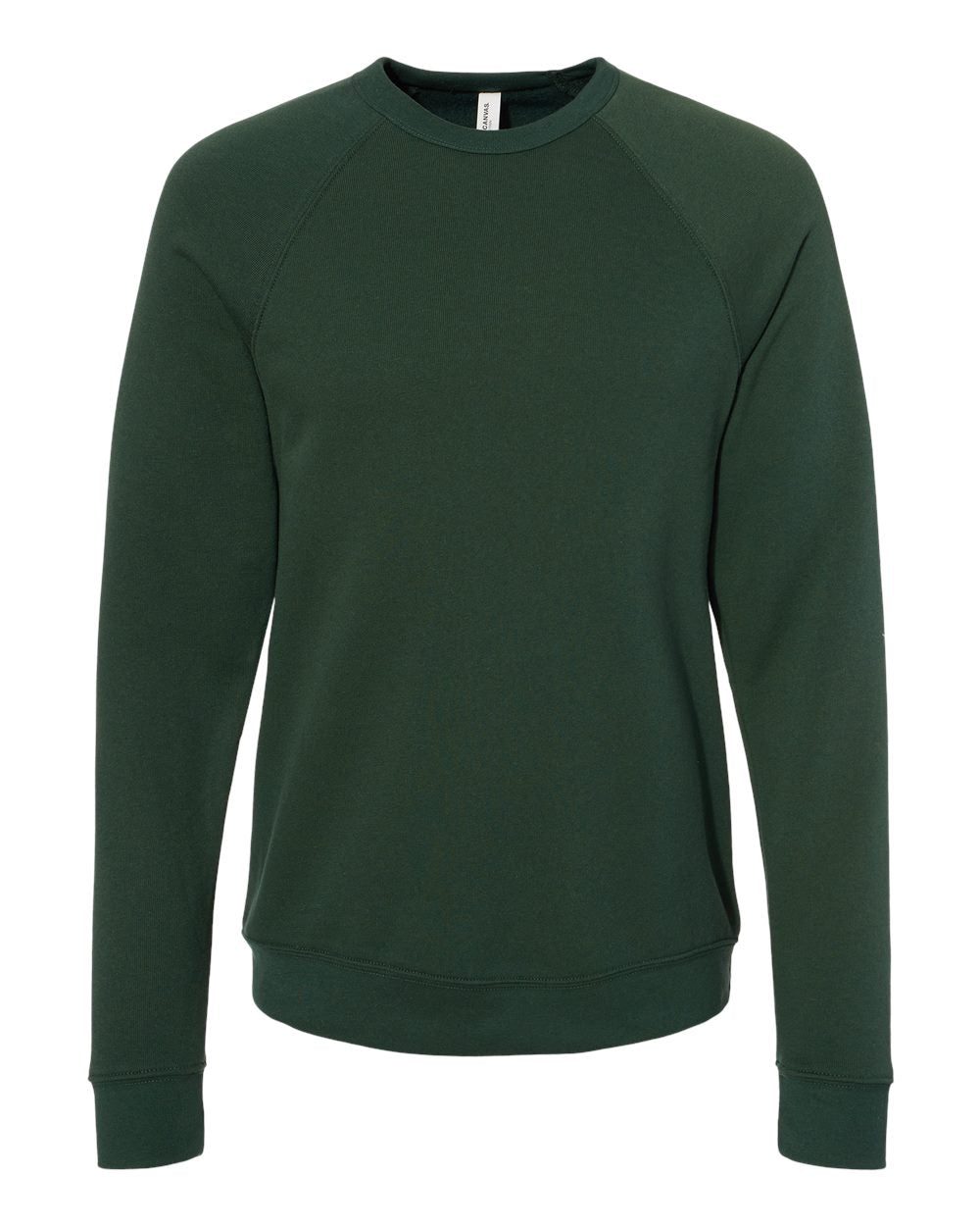 Forest Color Unisex Sponge Fleece Raglan Crewneck Sweatshirt