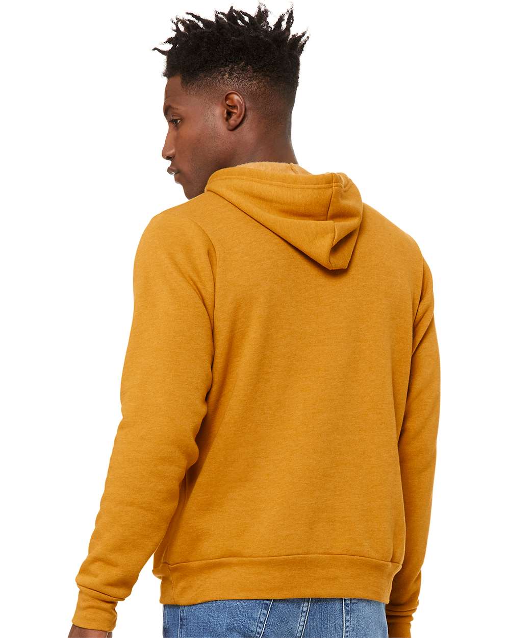 BELLA + CANVAS Unisex Sponge Fleece Hoodie 3719 #colormdl_Heather Mustard