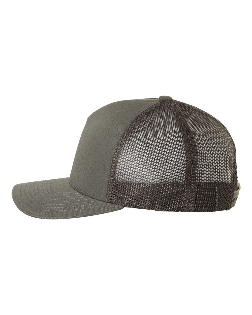 Charcoal Color Retro Trucker Cap Side View