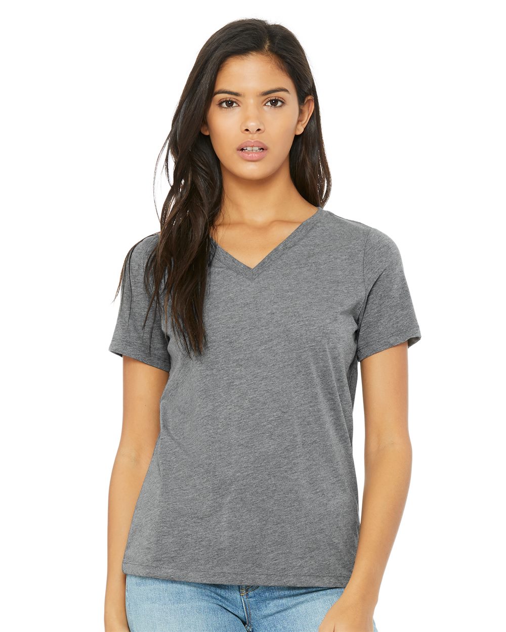 BELLA + CANVAS Women's Relaxed Triblend Short Sleeve V-Neck Tee 6415 Women's Relaxed Triblend Short Sleeve V-Neck Tee