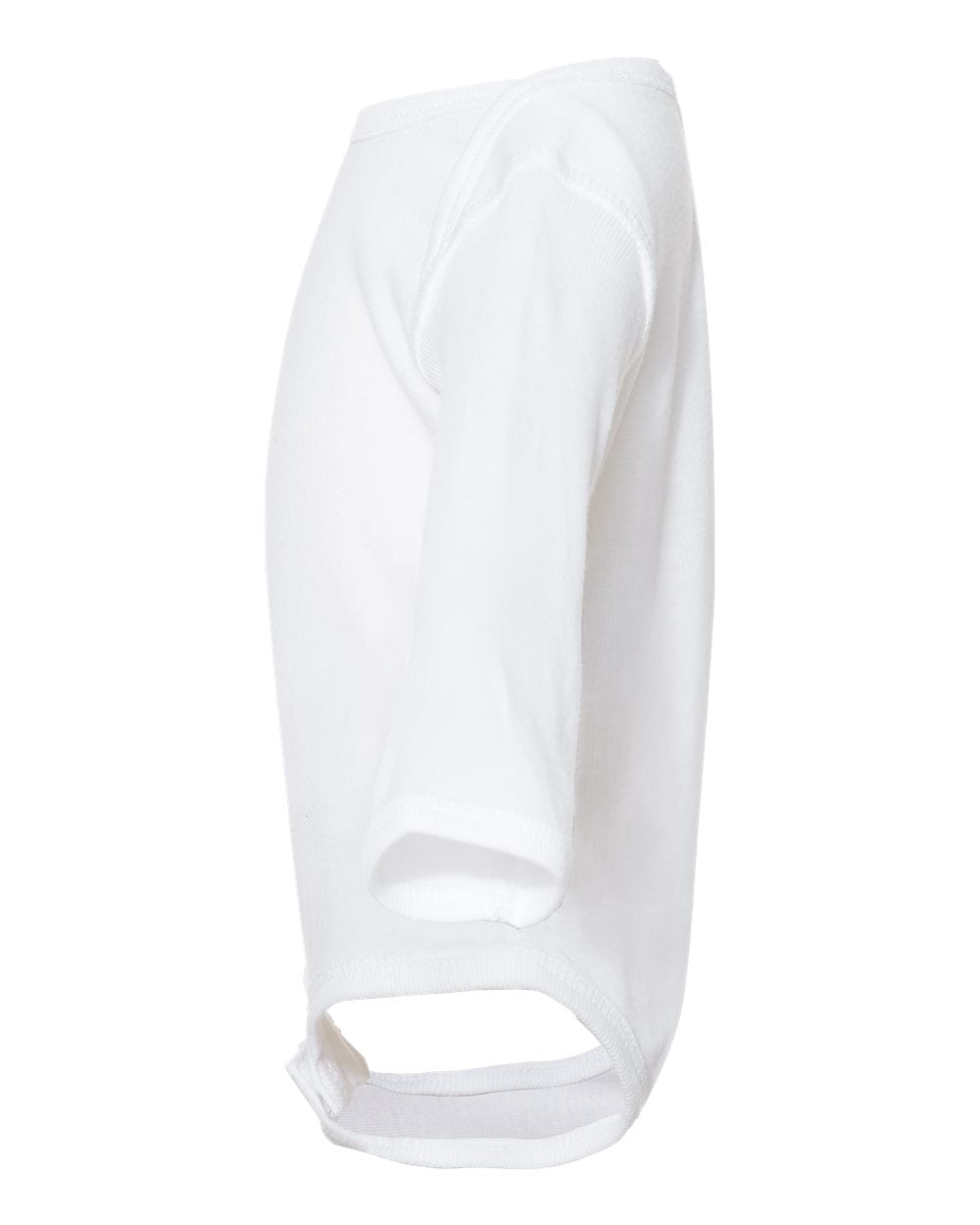 Rabbit Skins Infant Long Sleeve Baby Rib Bodysuit 4411 #color_White