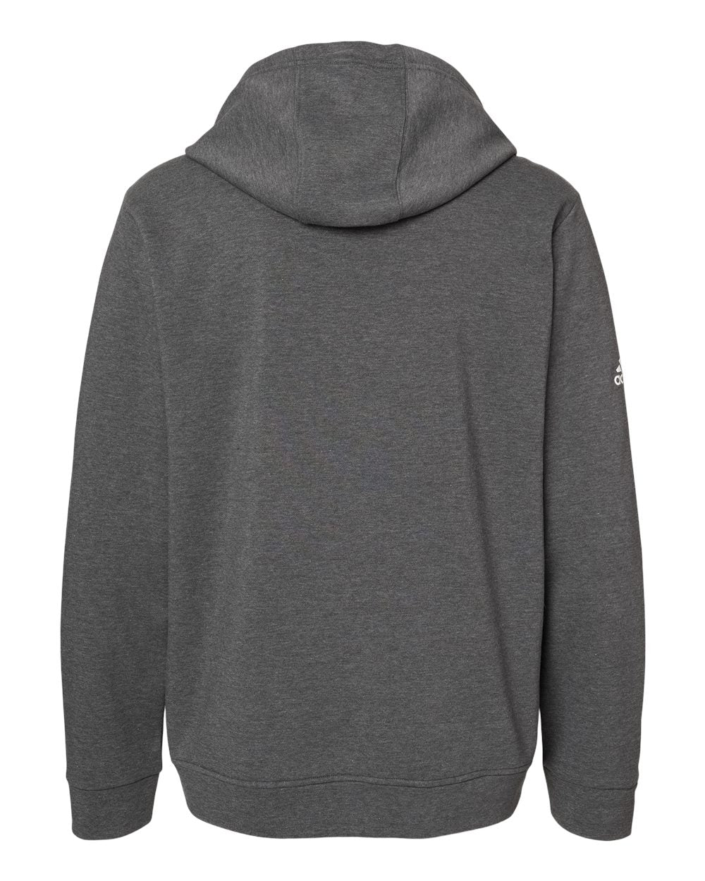Adidas A432 Fleece Hooded Sweatshirt #color_Dark Grey Heather