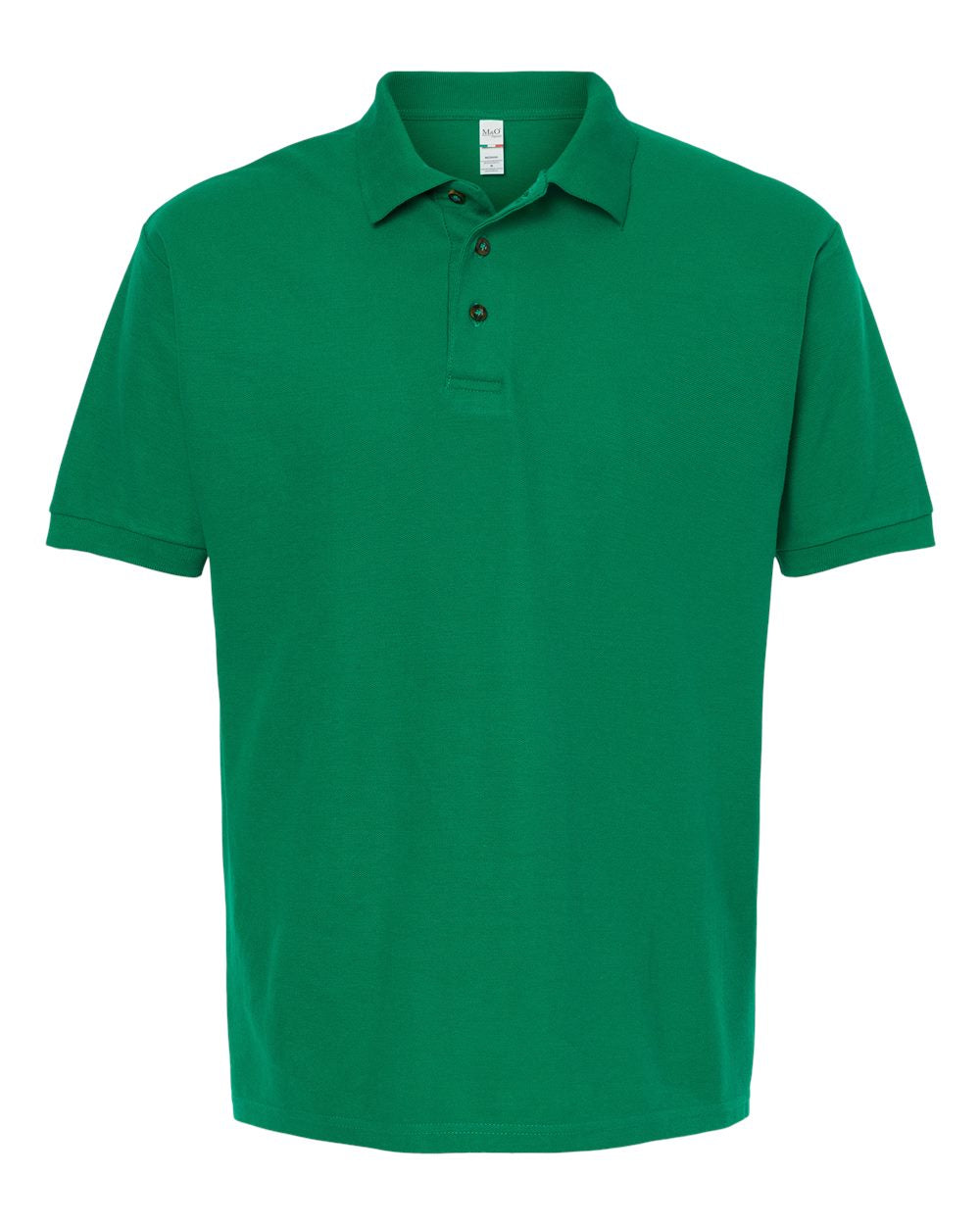 M&O Ring-Spun Piqué Polo 7002 #color_Fine Kelly Green