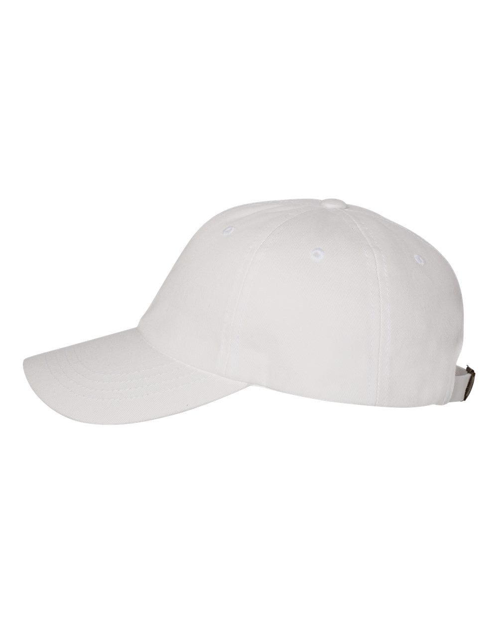 YP Classics Dad’s Cap 6245CM White Color Dad’s Cap Side View