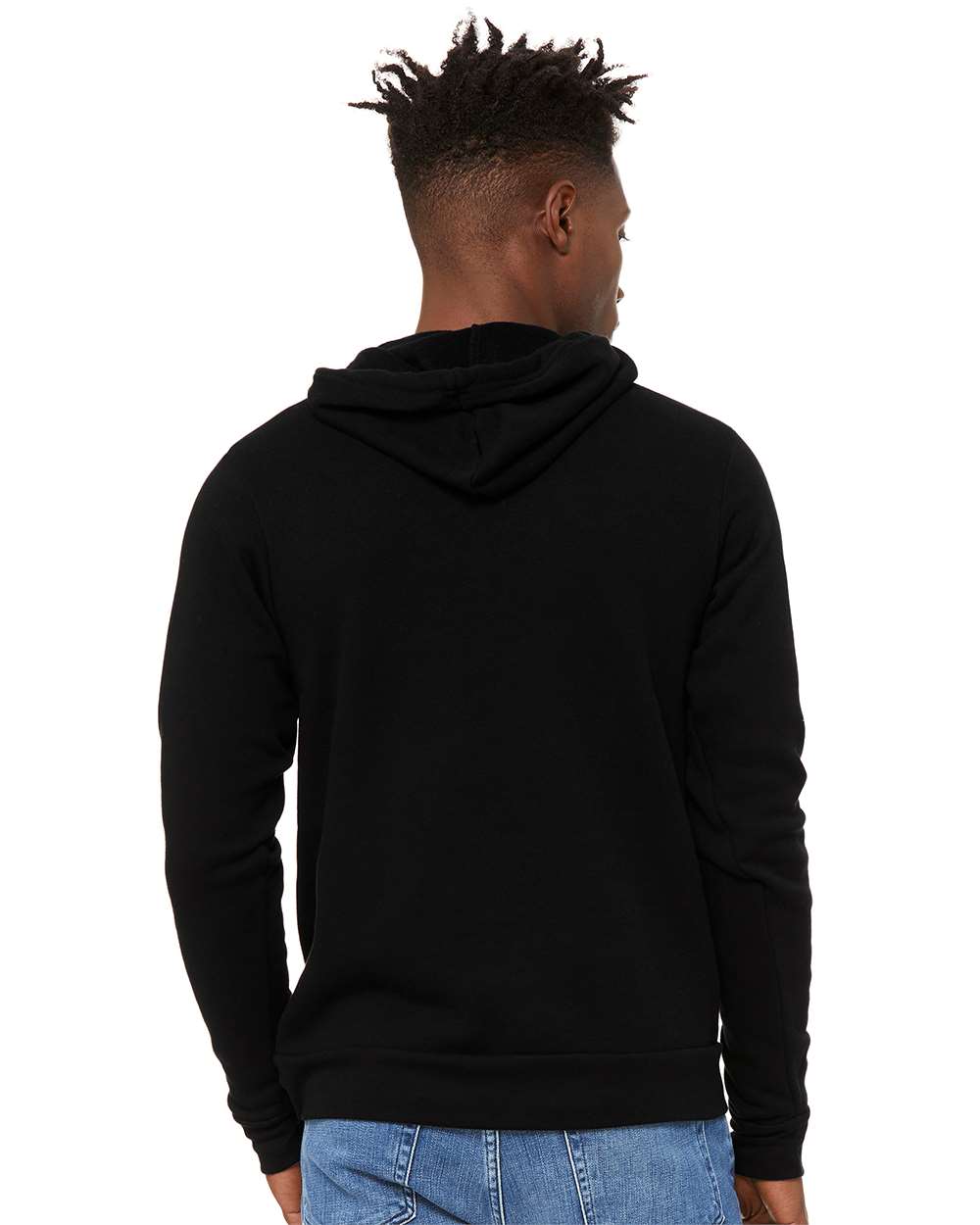 BELLA + CANVAS Unisex Sponge Fleece Hoodie 3719 #colormdl_DTG Black