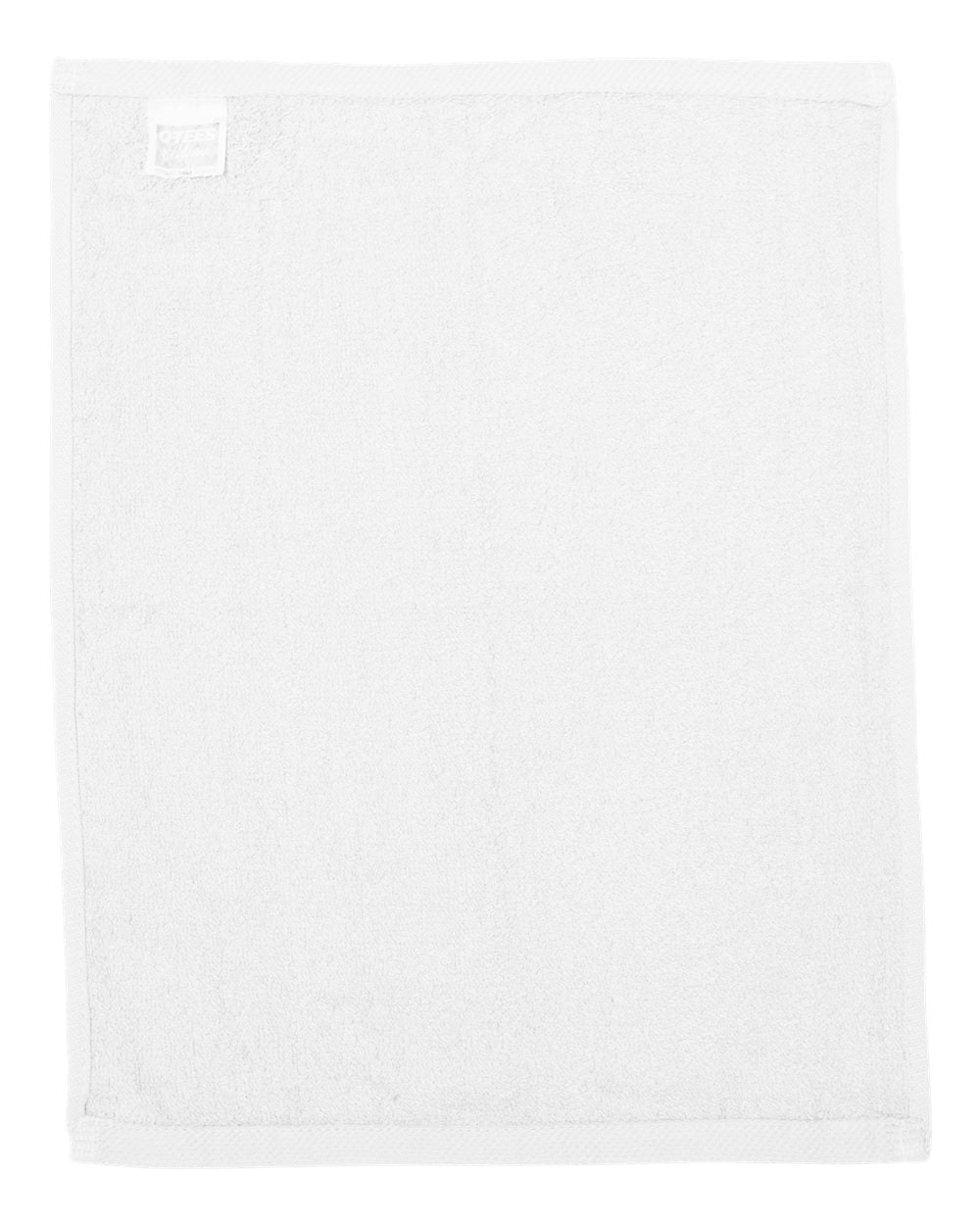 Q-Tees Hemmed Fingertip Towel T600 #color_White