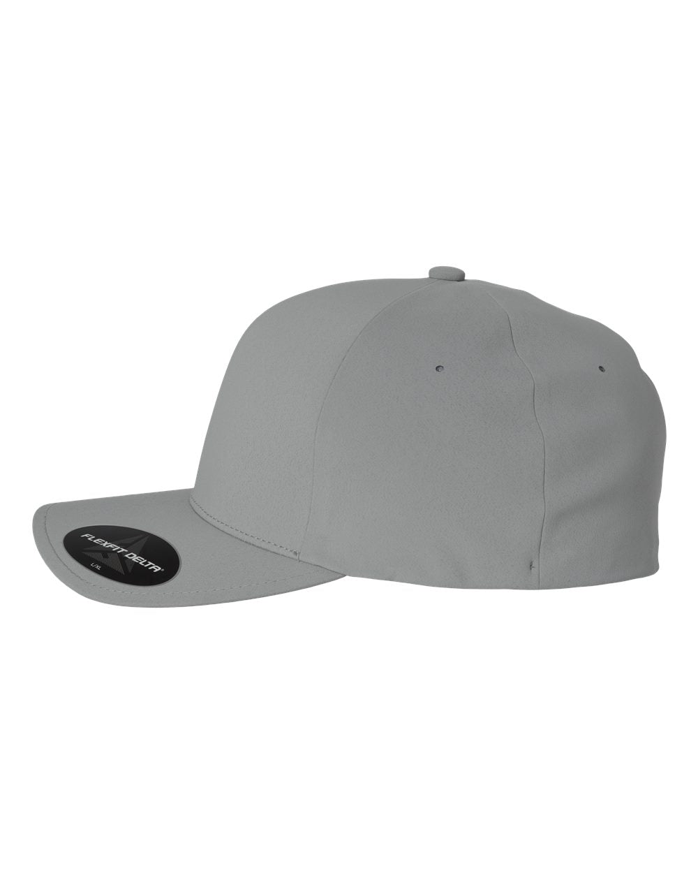 Silver Color Flexfit Delta® Seamless Cap Side View