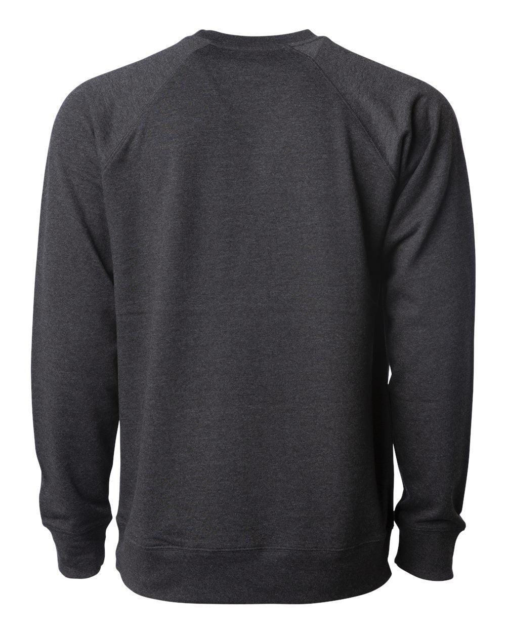 Independent Trading Co. Icon Unisex Lightweight Loopback Terry Crewneck Sweatshirt SS1000C #color_Charcoal Heather