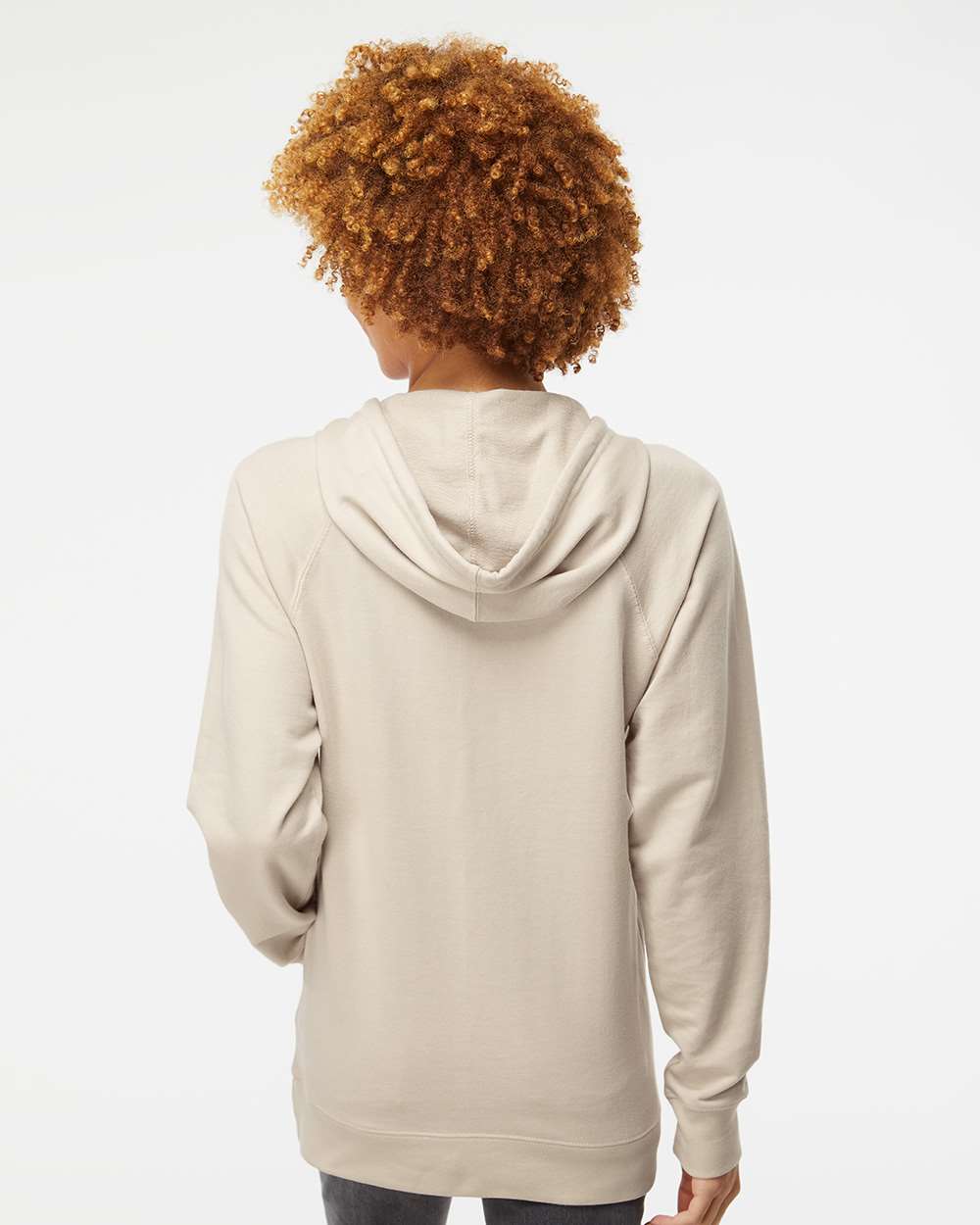 Independent Trading Co. Icon Unisex Lightweight Loopback Terry Hooded Sweatshirt SS1000 #colormdl_Sand