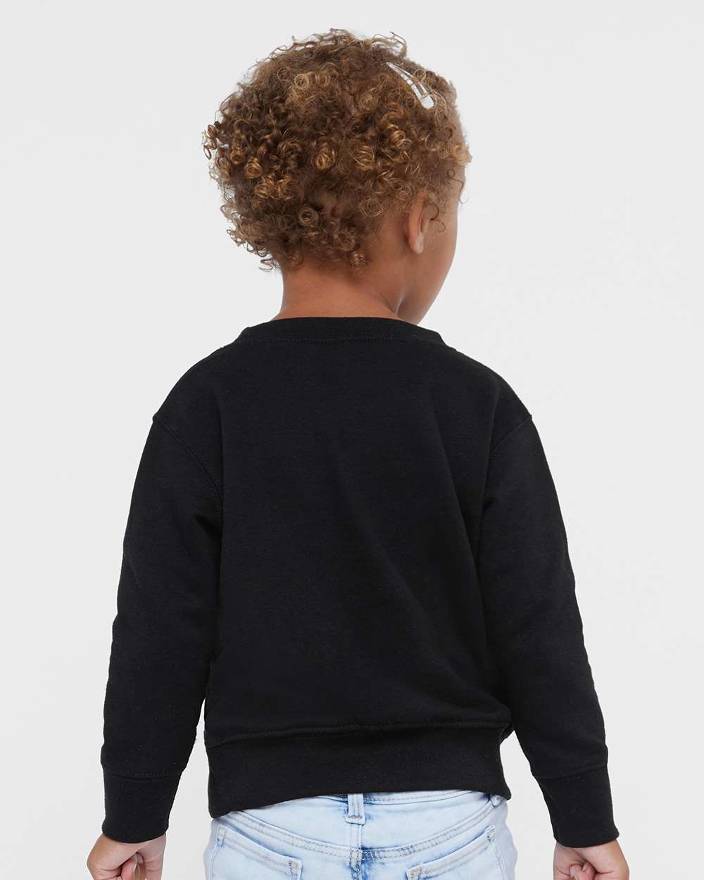 Rabbit Skins Toddler Fleece Crewneck Sweatshirt 3317 #colormdl_Black
